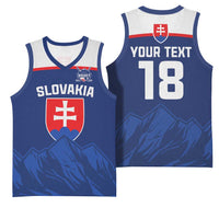Slovakia Hockey Custom Basketball Jersey Tatra Mountain Pride 2026
