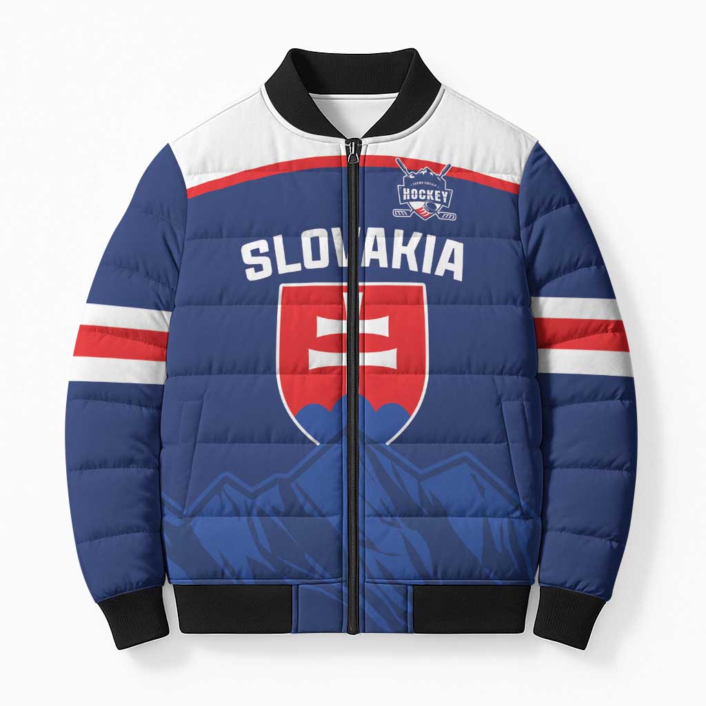 Slovakia Hockey Custom Bomber Puffer Jacket Tatra Mountain Pride 2026