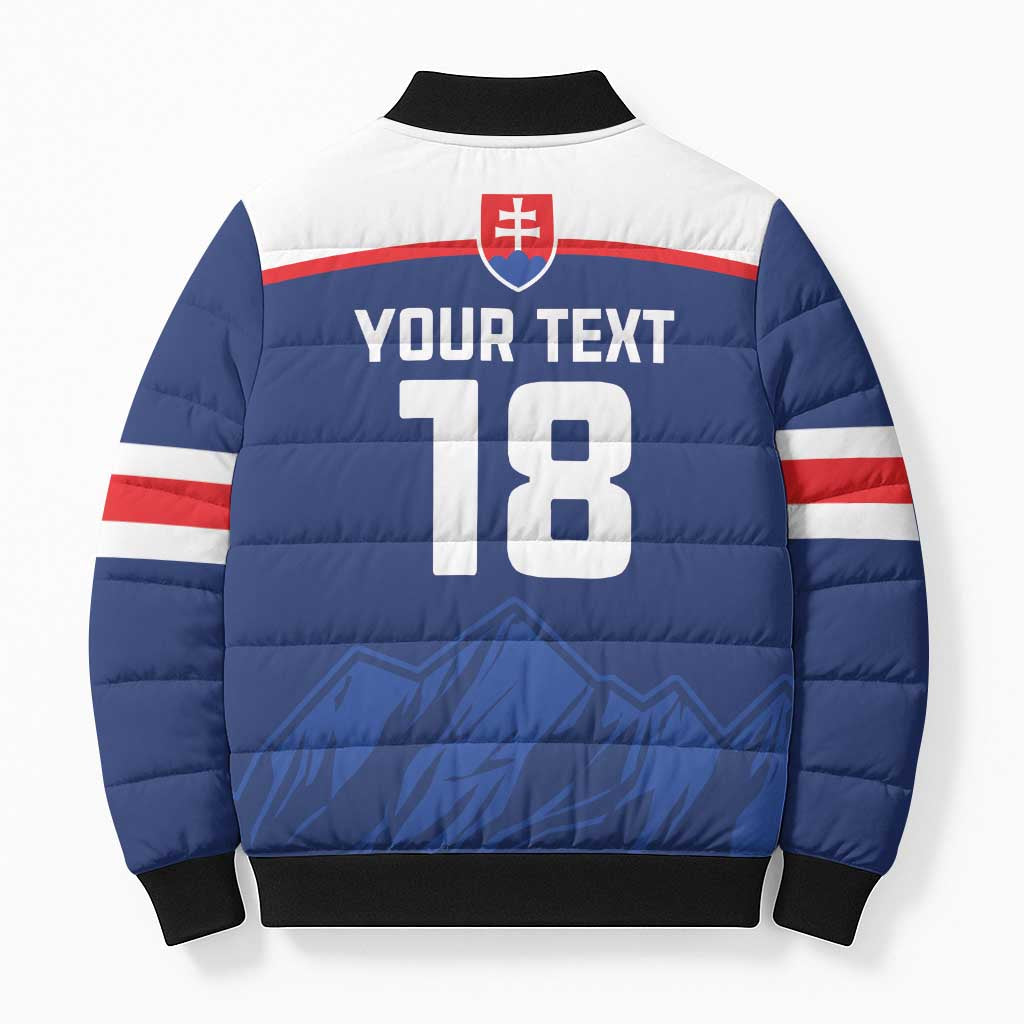Slovakia Hockey Custom Bomber Puffer Jacket Tatra Mountain Pride 2026