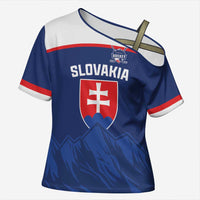 Slovakia Hockey Custom Cross Shoulder Shirt Tatra Mountain Pride 2026