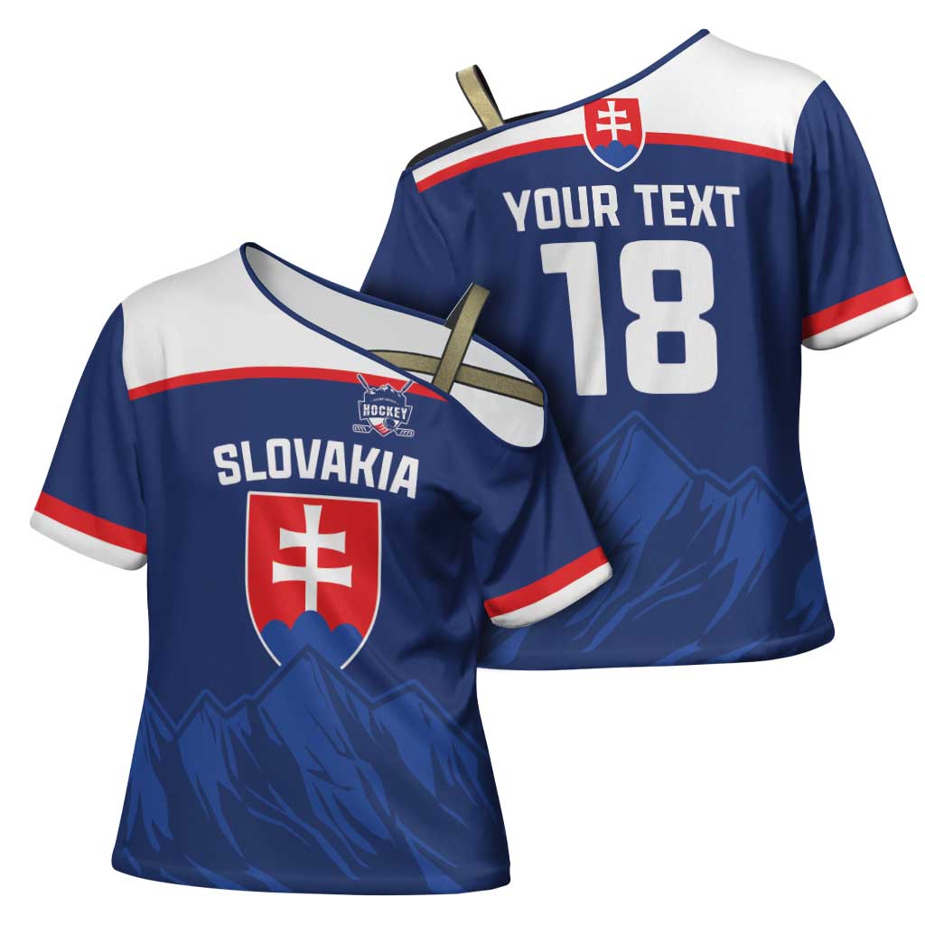Slovakia Hockey Custom Cross Shoulder Shirt Tatra Mountain Pride 2026