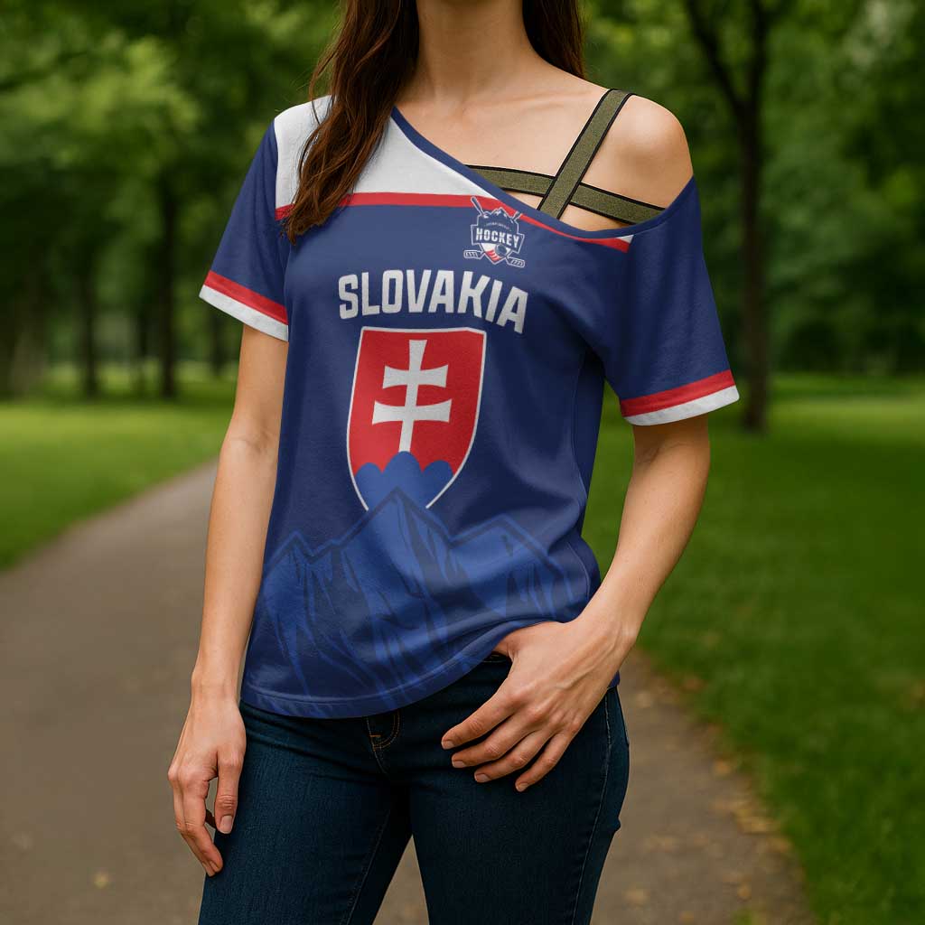 Slovakia Hockey Custom Cross Shoulder Shirt Tatra Mountain Pride 2026