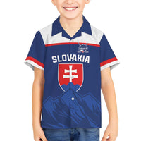 Slovakia Hockey Custom Kid Hawaiian Shirt Tatra Mountain Pride 2026
