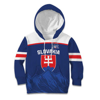 Slovakia Hockey Custom Kid Hoodie Tatra Mountain Pride 2026