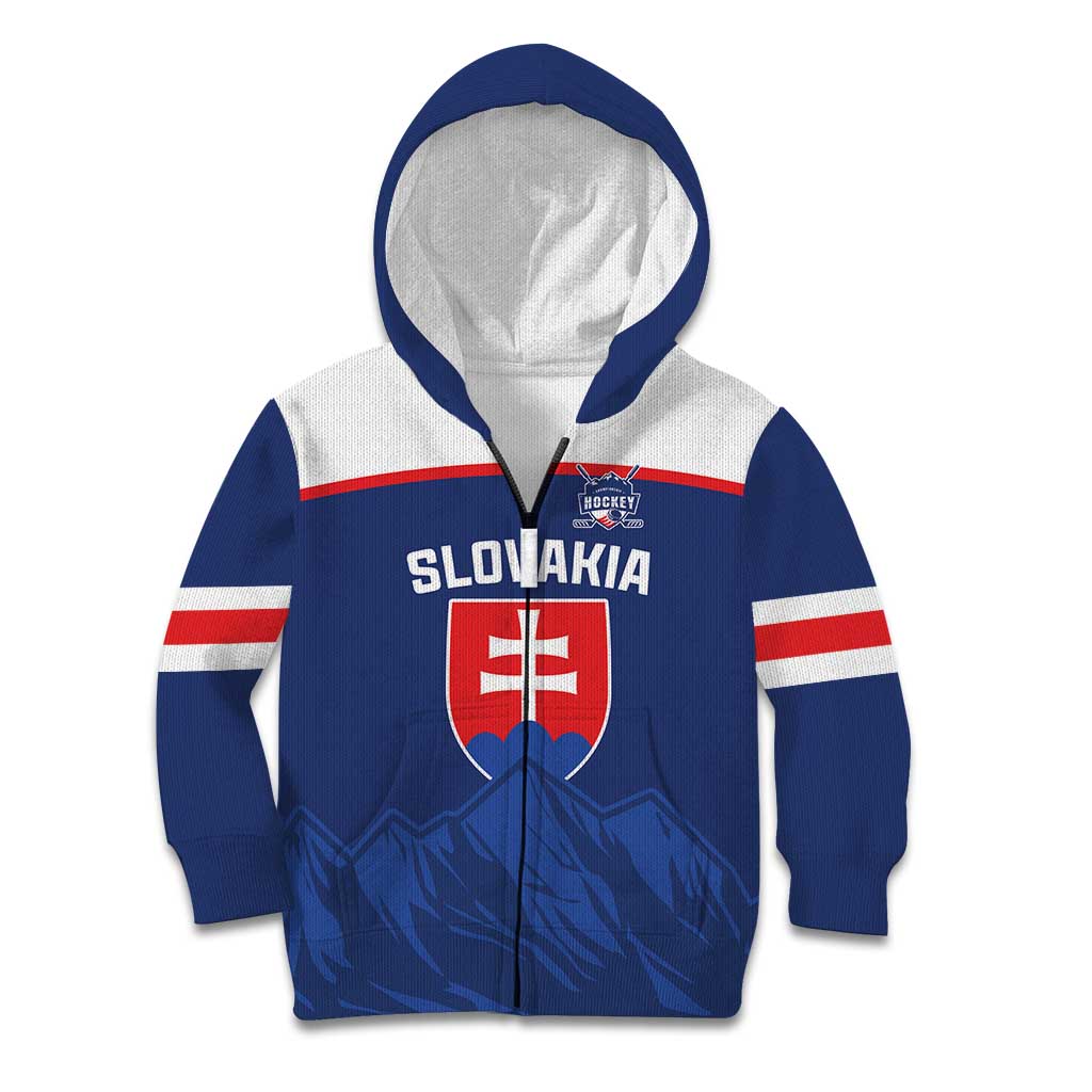 Slovakia Hockey Custom Kid Hoodie Tatra Mountain Pride 2026
