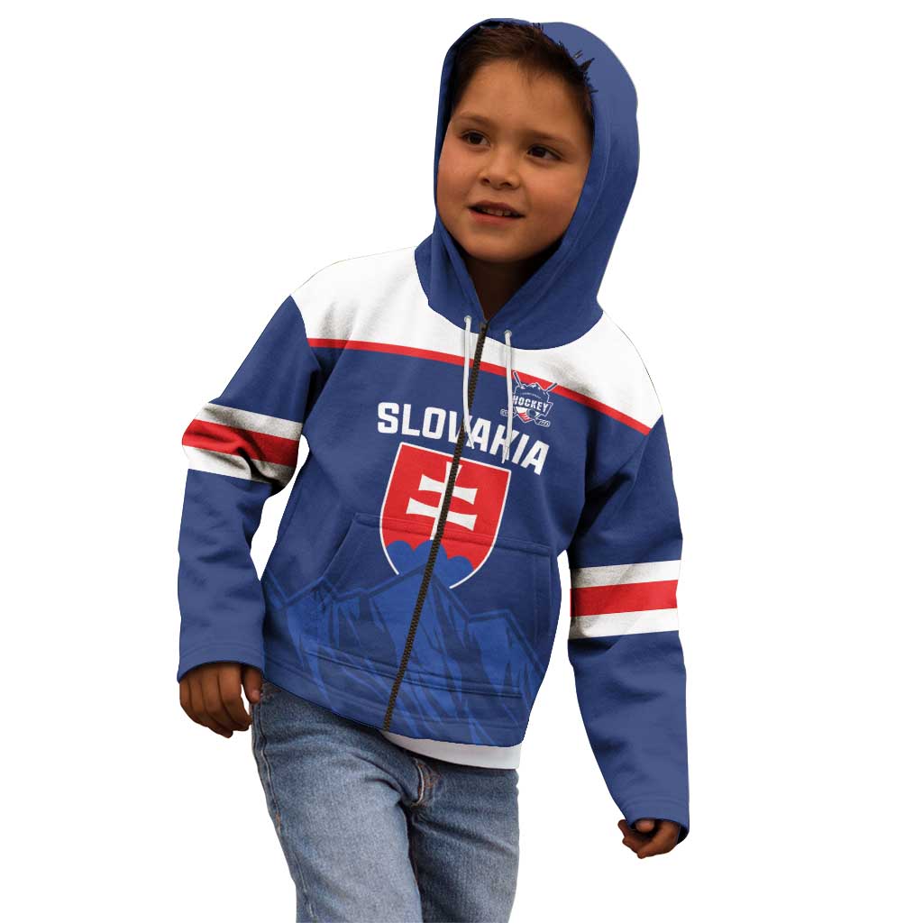 Slovakia Hockey Custom Kid Hoodie Tatra Mountain Pride 2026