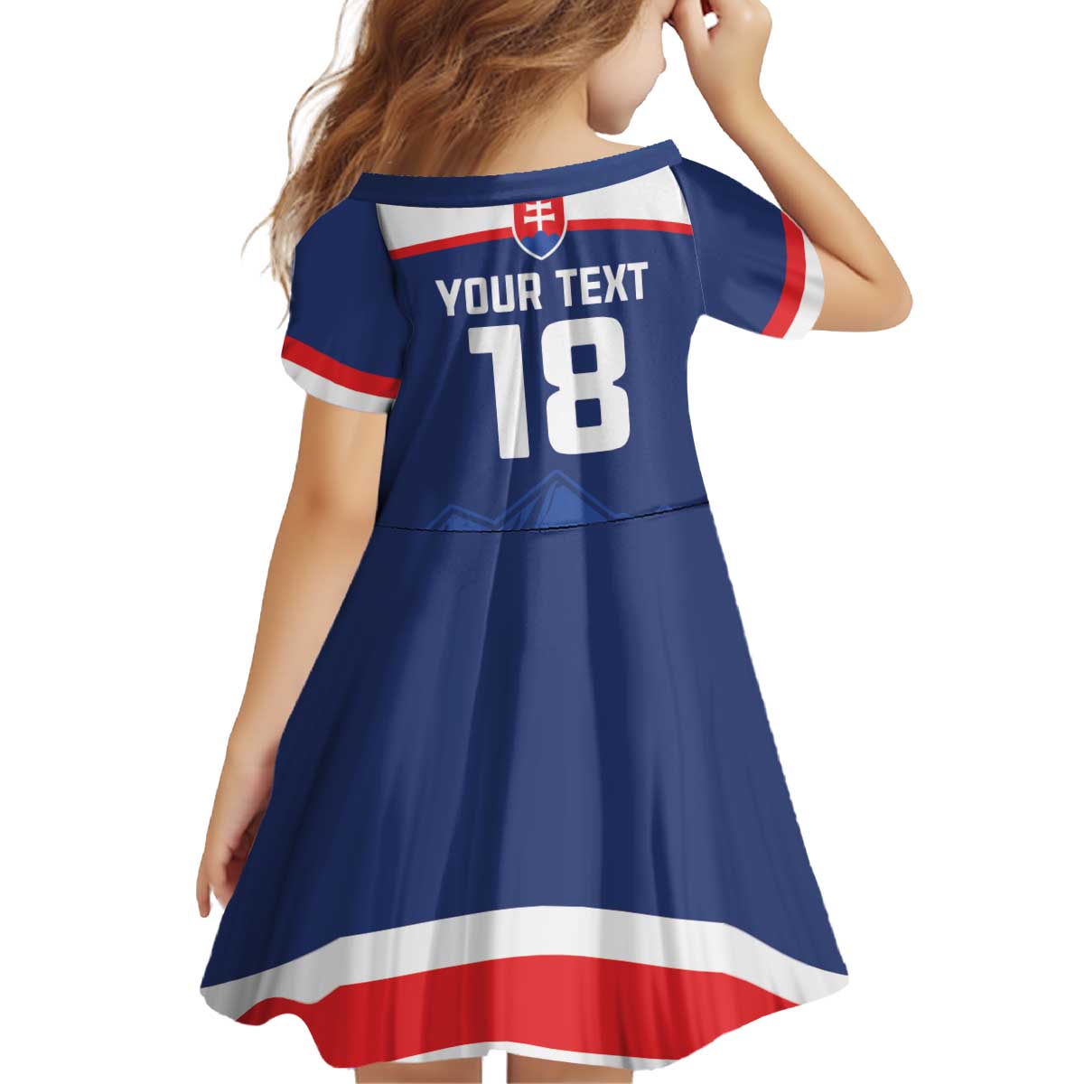 Slovakia Hockey Custom Kid Short Sleeve Dress Tatra Mountain Pride 2026
