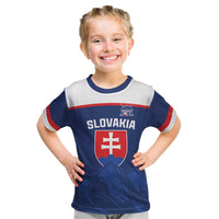 Slovakia Hockey Custom Kid T Shirt Tatra Mountain Pride 2026