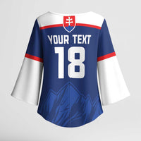 Slovakia Hockey Custom Kimono Sleeve Blouse Tatra Mountain Pride 2026