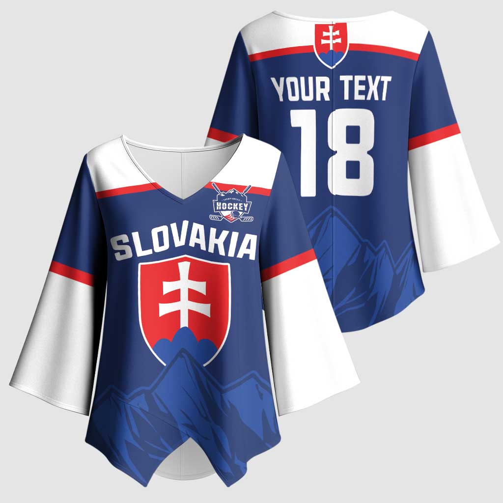 Slovakia Hockey Custom Kimono Sleeve Blouse Tatra Mountain Pride 2026
