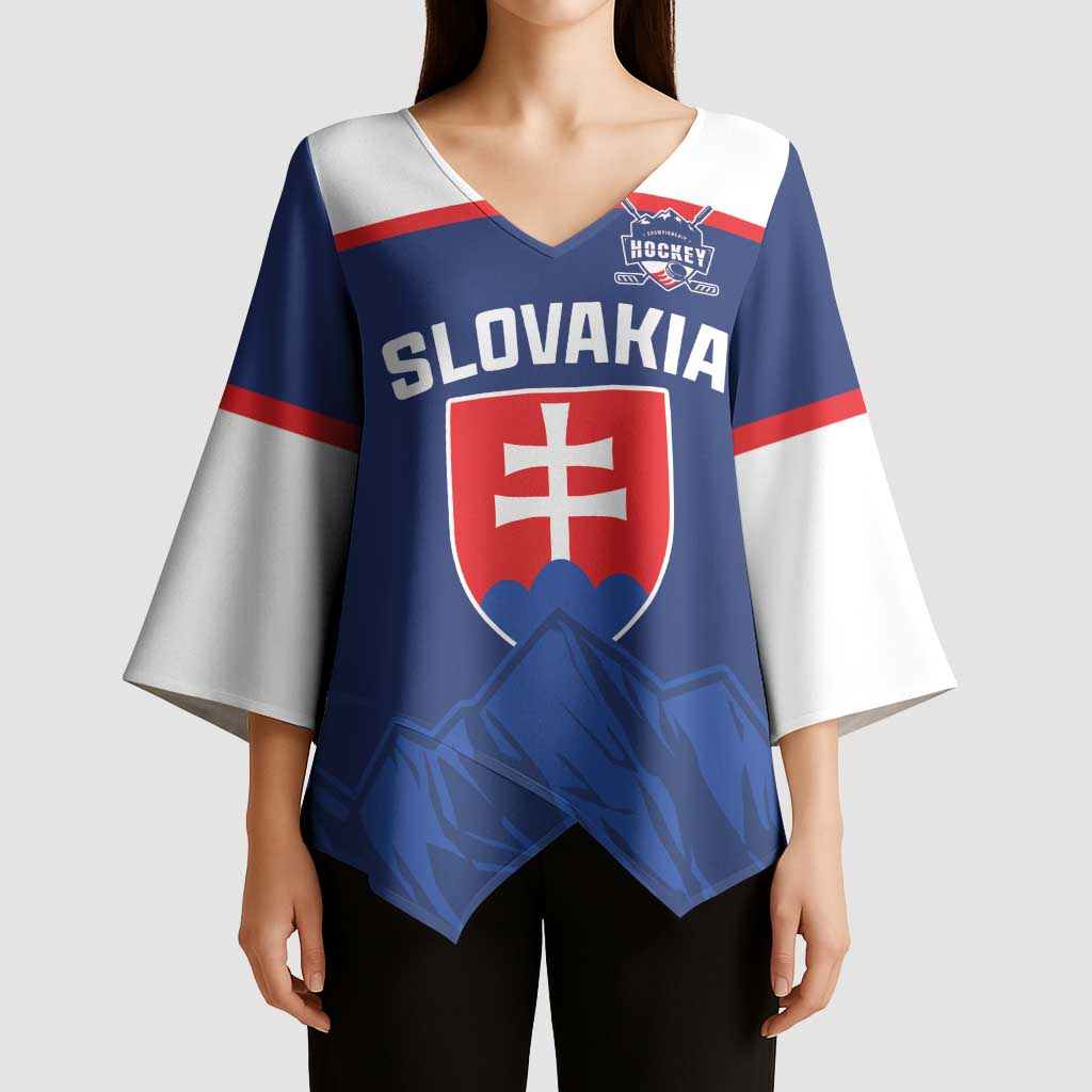 Slovakia Hockey Custom Kimono Sleeve Blouse Tatra Mountain Pride 2026