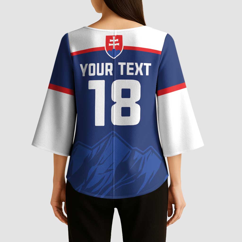 Slovakia Hockey Custom Kimono Sleeve Blouse Tatra Mountain Pride 2026