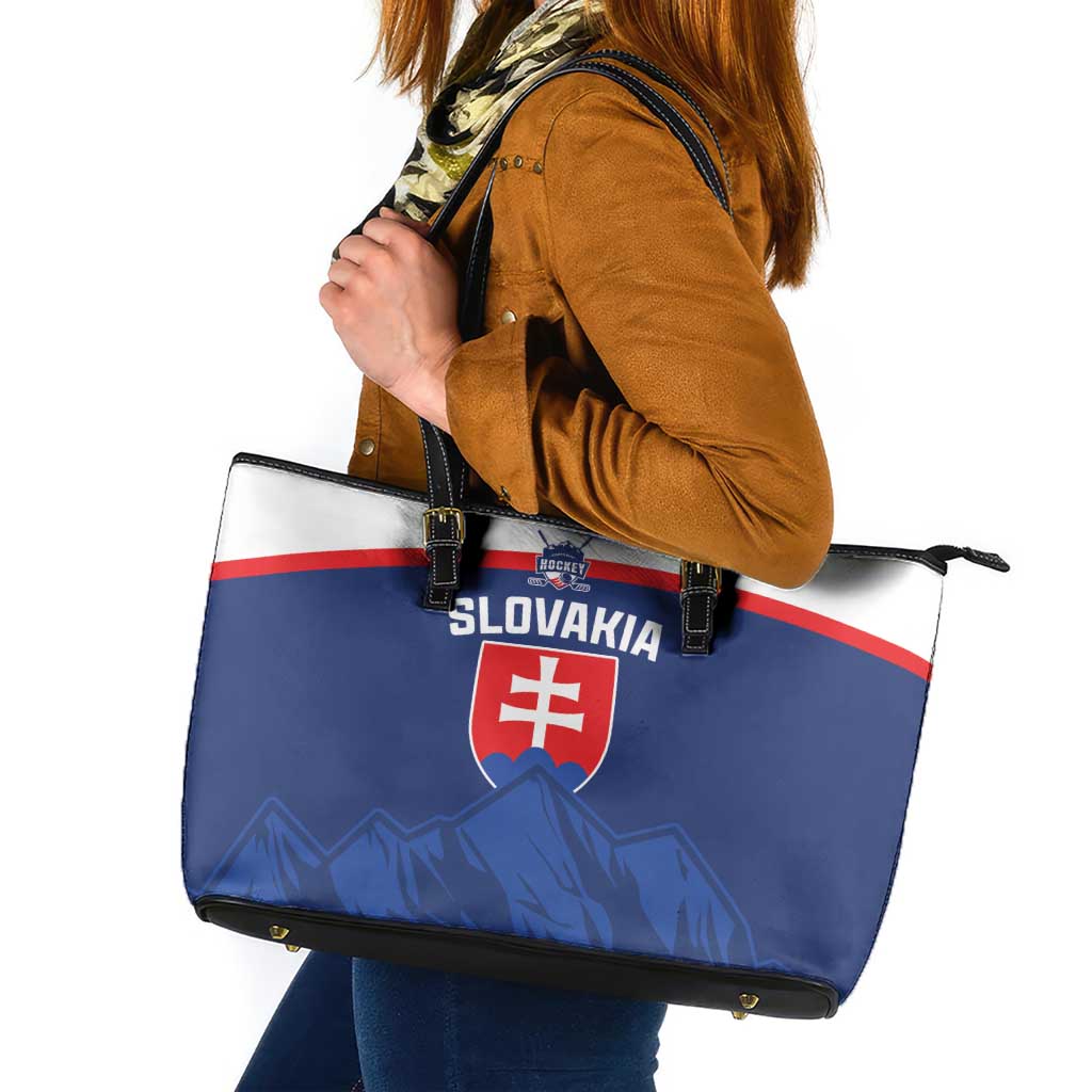 Slovakia Hockey Leather Tote Bag Tatra Mountain Pride 2026