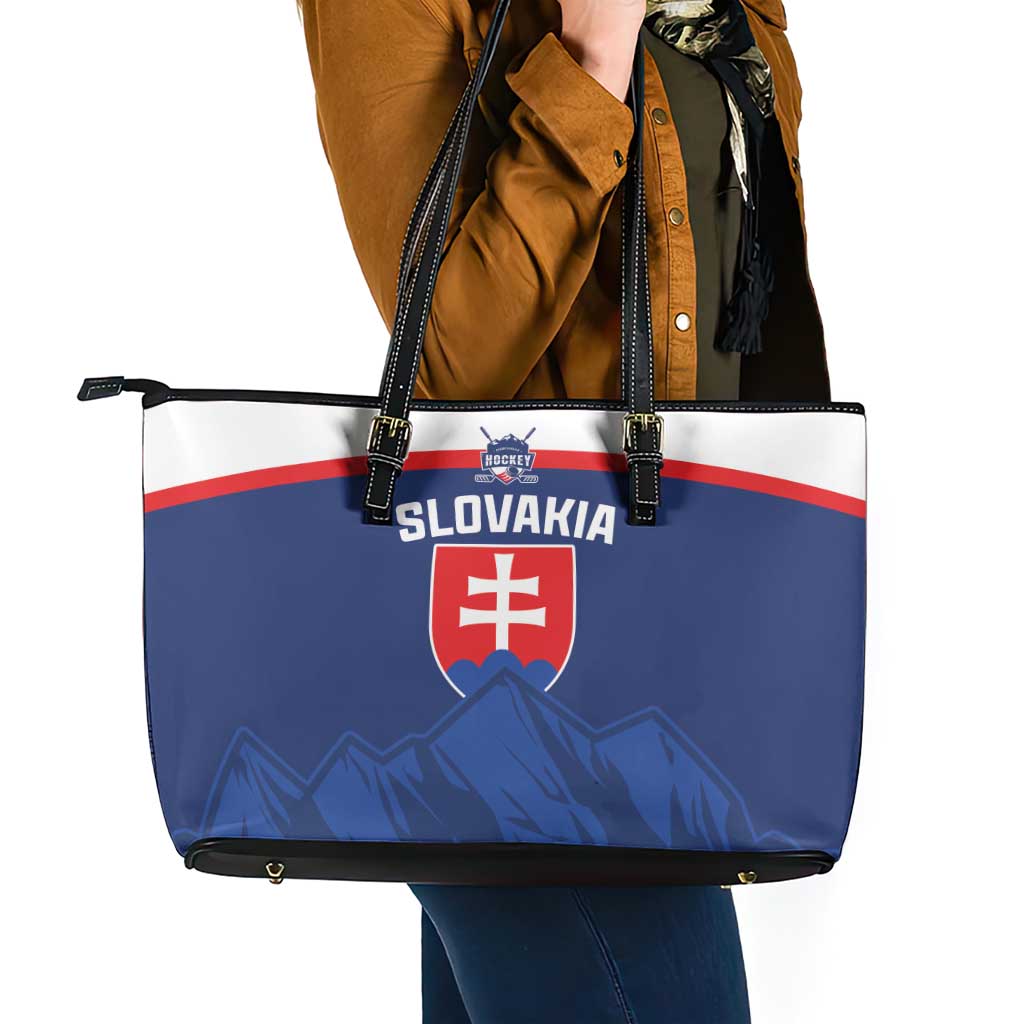 Slovakia Hockey Leather Tote Bag Tatra Mountain Pride 2026