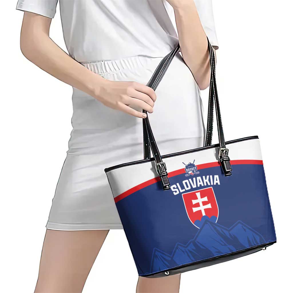 Slovakia Hockey Leather Tote Bag Tatra Mountain Pride 2026