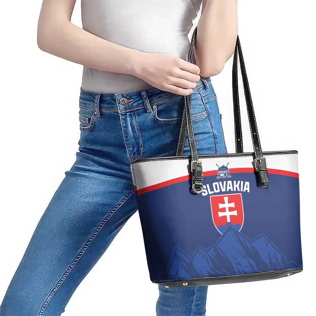Slovakia Hockey Leather Tote Bag Tatra Mountain Pride 2026