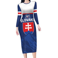 Slovakia Hockey Custom Long Sleeve Bodycon Dress Tatra Mountain Pride 2026