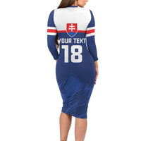 Slovakia Hockey Custom Long Sleeve Bodycon Dress Tatra Mountain Pride 2026