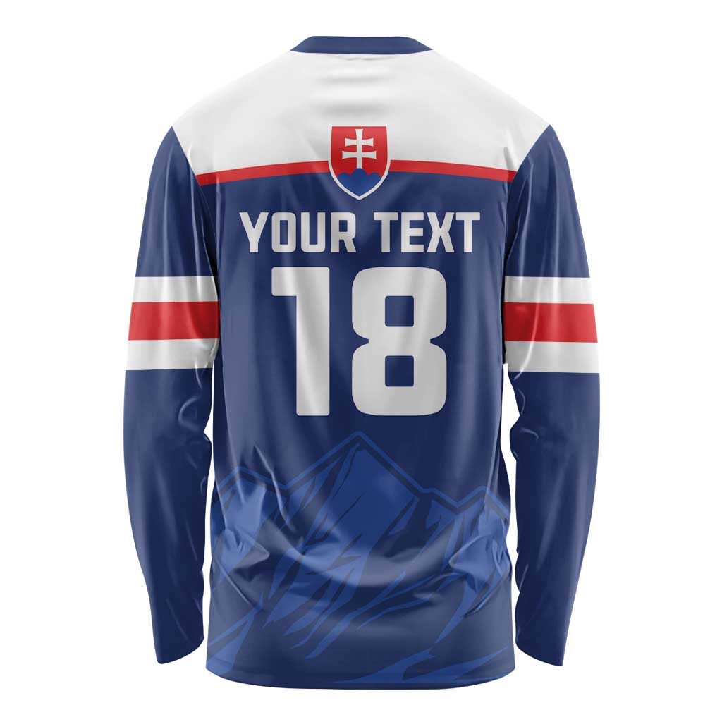Slovakia Hockey Custom Long Sleeve Shirt Tatra Mountain Pride 2026