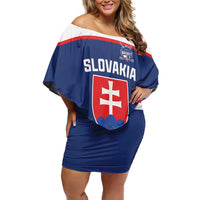 Slovakia Hockey Custom Off Shoulder Short Dress Tatra Mountain Pride 2026