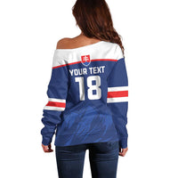 Slovakia Hockey Custom Off Shoulder Sweater Tatra Mountain Pride 2026