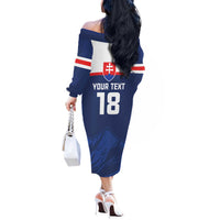 Slovakia Hockey Custom Off The Shoulder Long Sleeve Dress Tatra Mountain Pride 2026