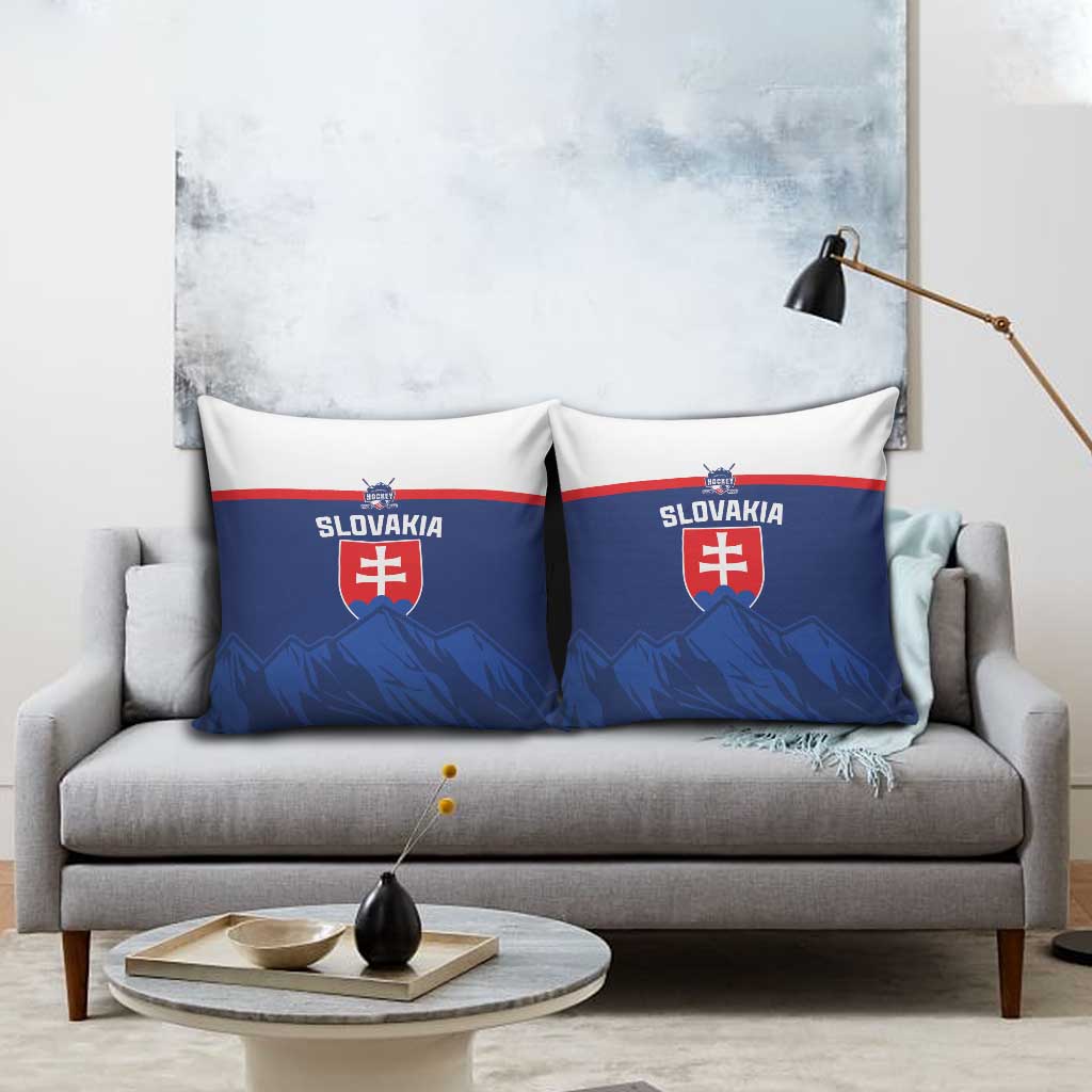Slovakia Hockey Pillow Cover Tatra Mountain Pride 2026