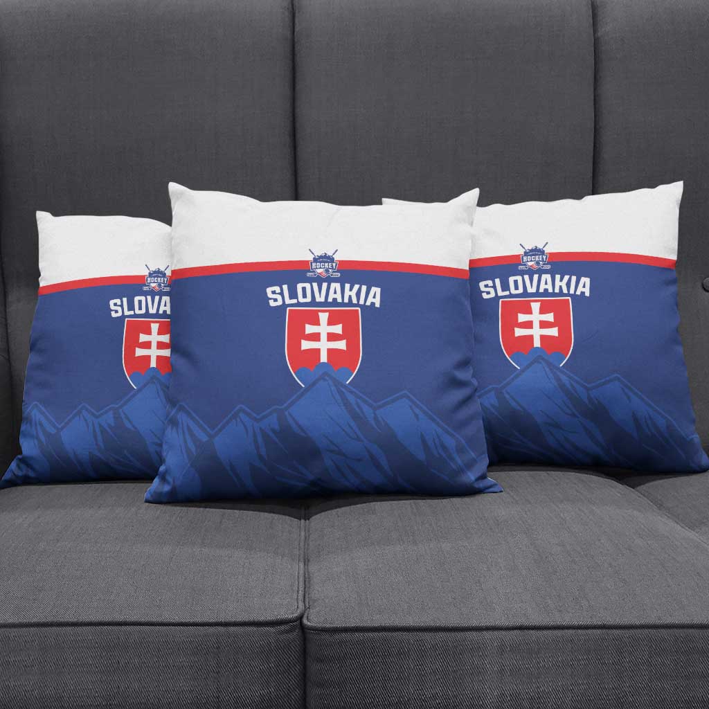 Slovakia Hockey Pillow Cover Tatra Mountain Pride 2026
