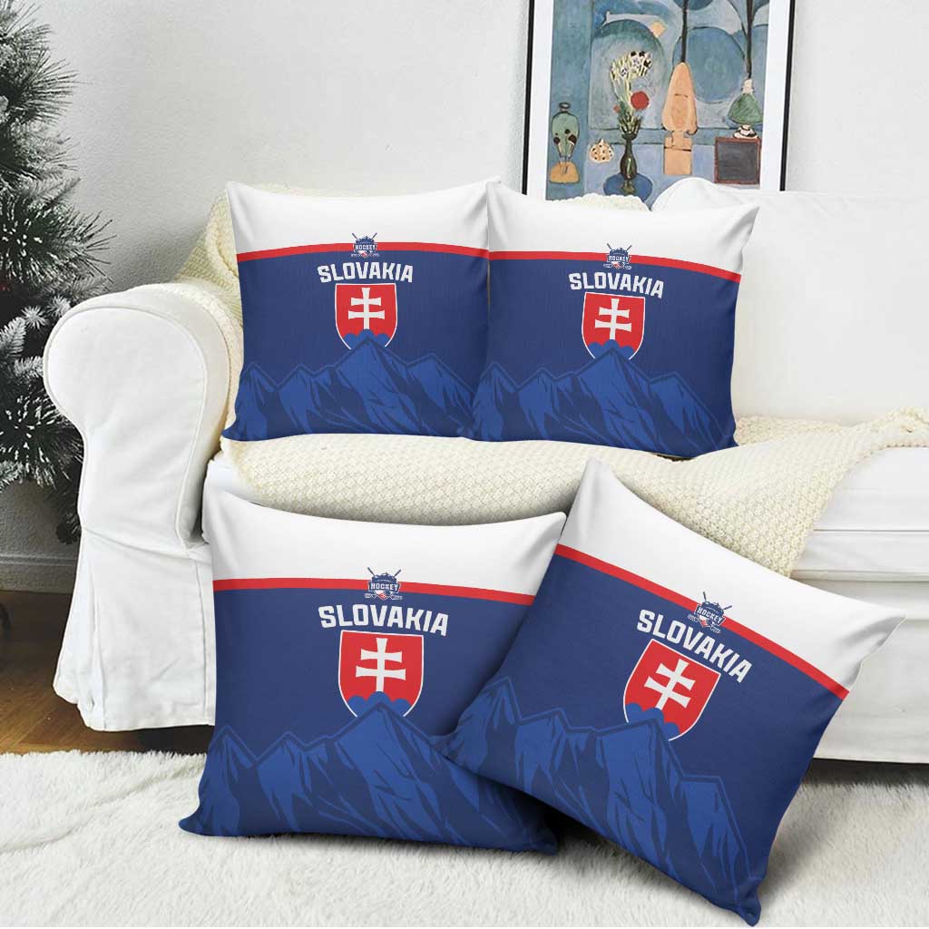 Slovakia Hockey Pillow Cover Tatra Mountain Pride 2026