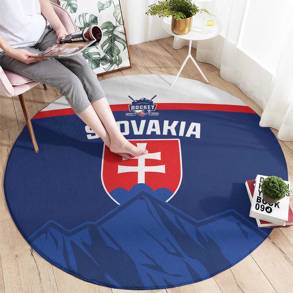 Slovakia Hockey Round Carpet Tatra Mountain Pride 2026