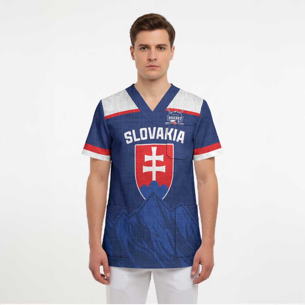 Slovakia Hockey Custom Scrub Top Tatra Mountain Pride 2026