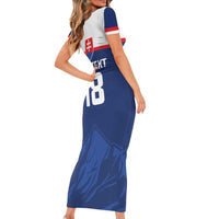 Slovakia Hockey Custom Short Sleeve Bodycon Dress Tatra Mountain Pride 2026