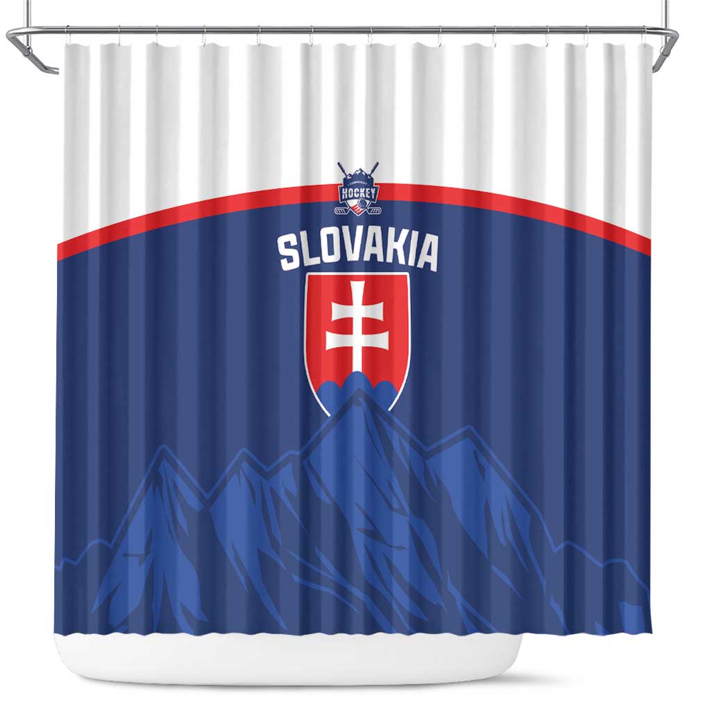 Slovakia Hockey Shower Curtain Tatra Mountain Pride 2026