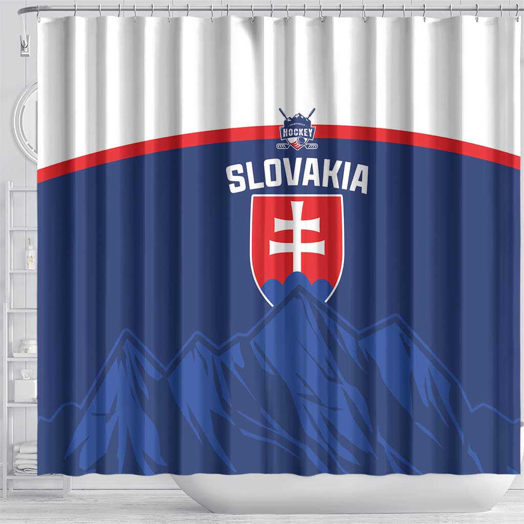 Slovakia Hockey Shower Curtain Tatra Mountain Pride 2026