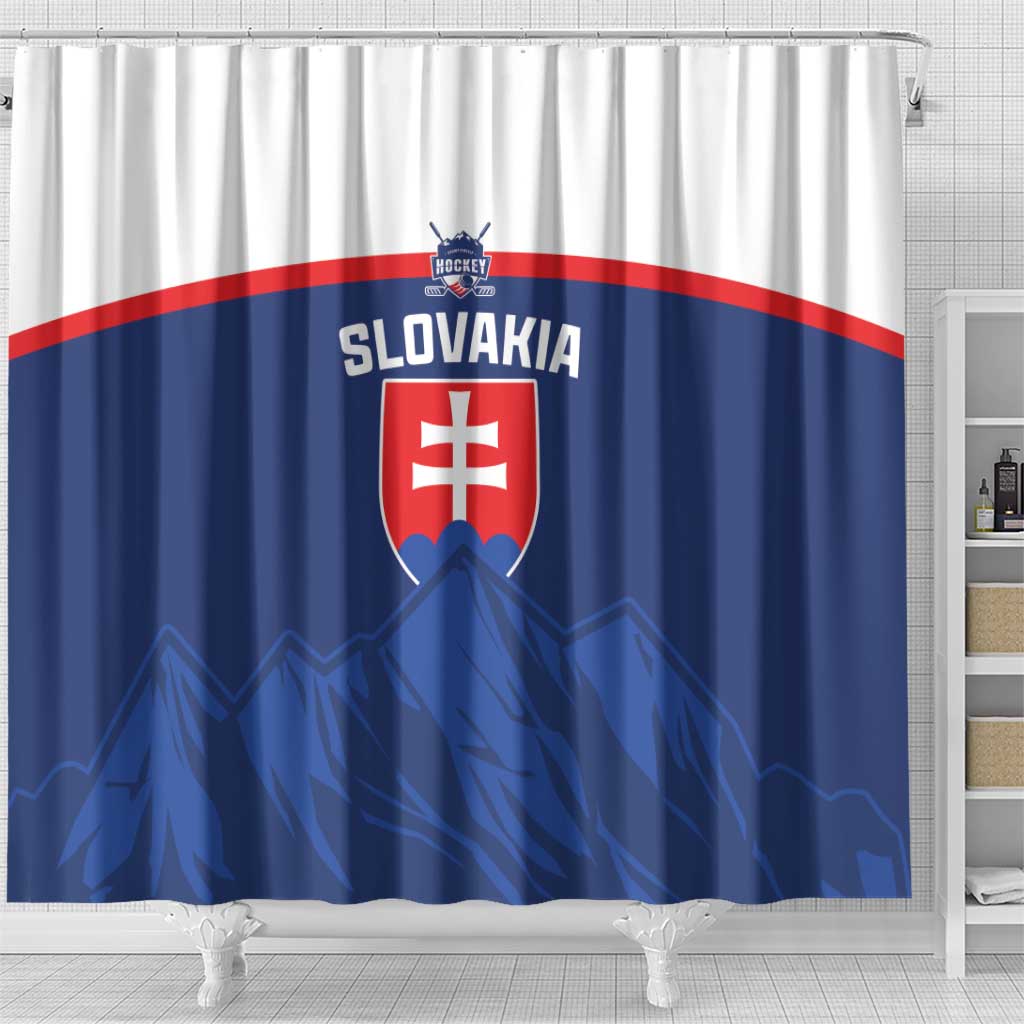 Slovakia Hockey Shower Curtain Tatra Mountain Pride 2026