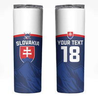 Slovakia Hockey Custom Skinny Tumbler Tatra Mountain Pride 2026