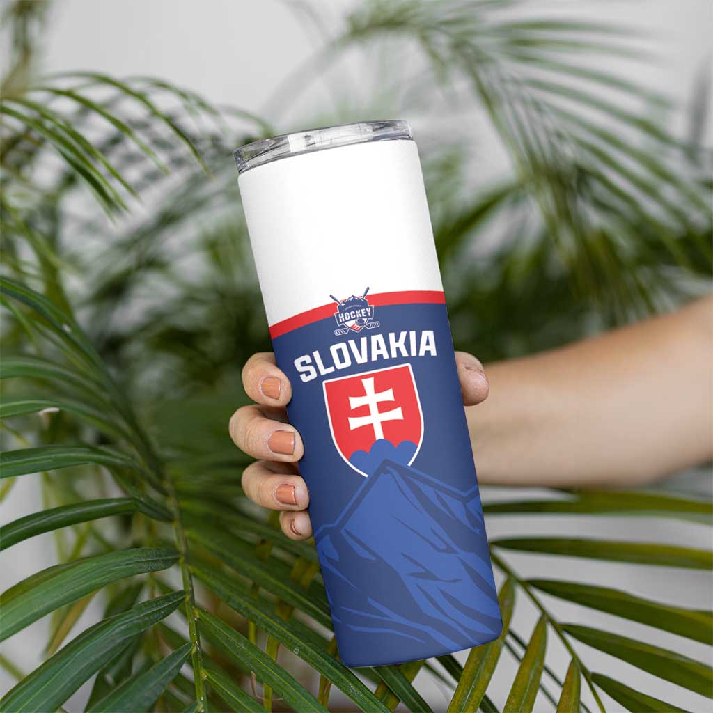 Slovakia Hockey Custom Skinny Tumbler Tatra Mountain Pride 2026