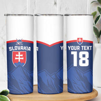 Slovakia Hockey Custom Skinny Tumbler Tatra Mountain Pride 2026