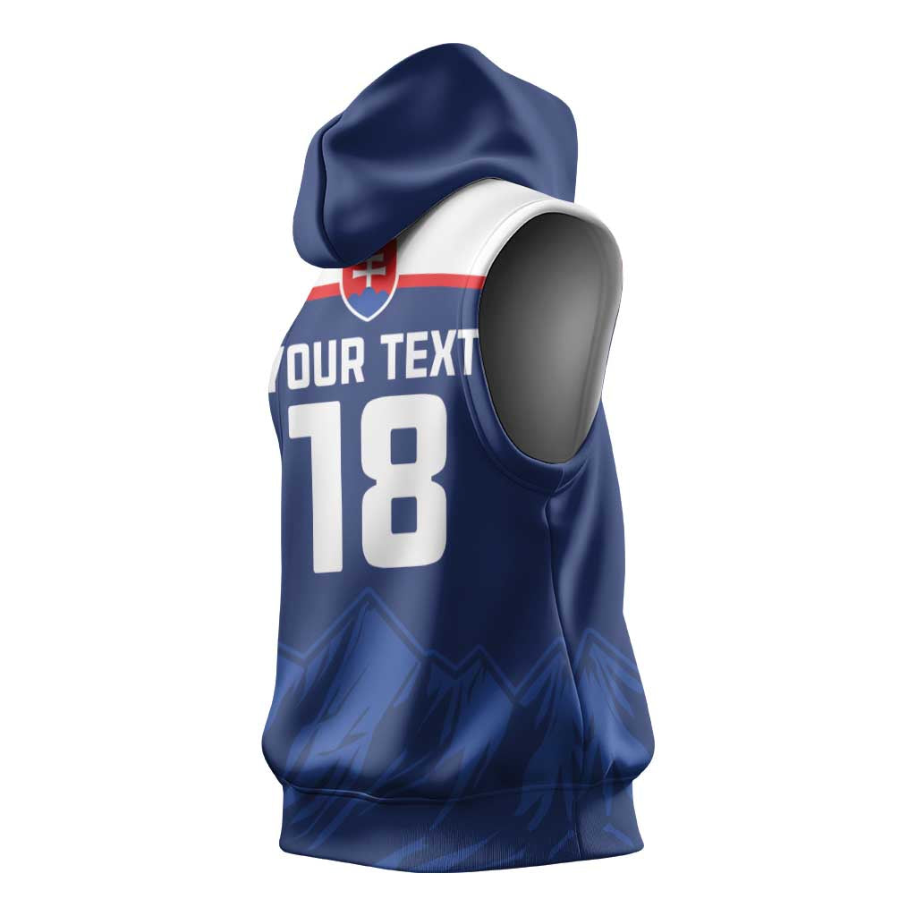 Slovakia Hockey Custom Sleeveless Hoodie Tatra Mountain Pride 2026