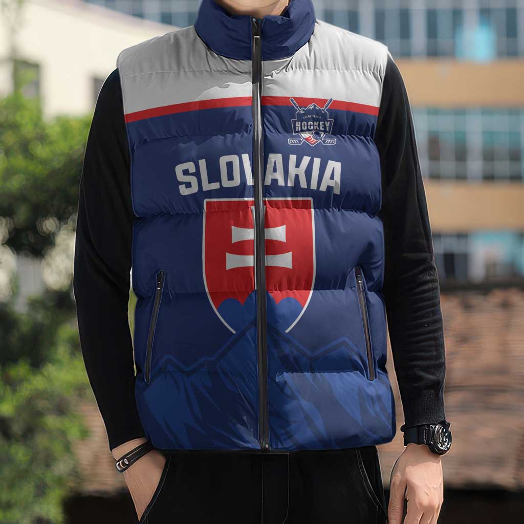 Slovakia Hockey Custom Sleeveless Puffer Jacket Tatra Mountain Pride 2026