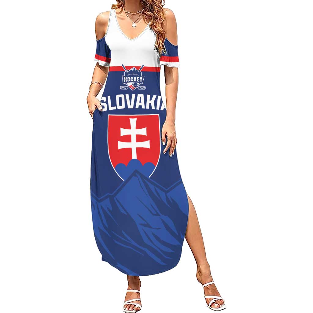 Slovakia Hockey Custom Summer Maxi Dress Tatra Mountain Pride 2026