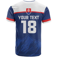 Slovakia Hockey Custom T Shirt Tatra Mountain Pride 2026