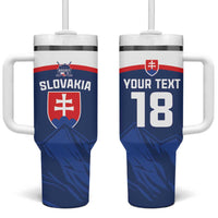 Slovakia Hockey Custom Tumbler With Handle Tatra Mountain Pride 2026