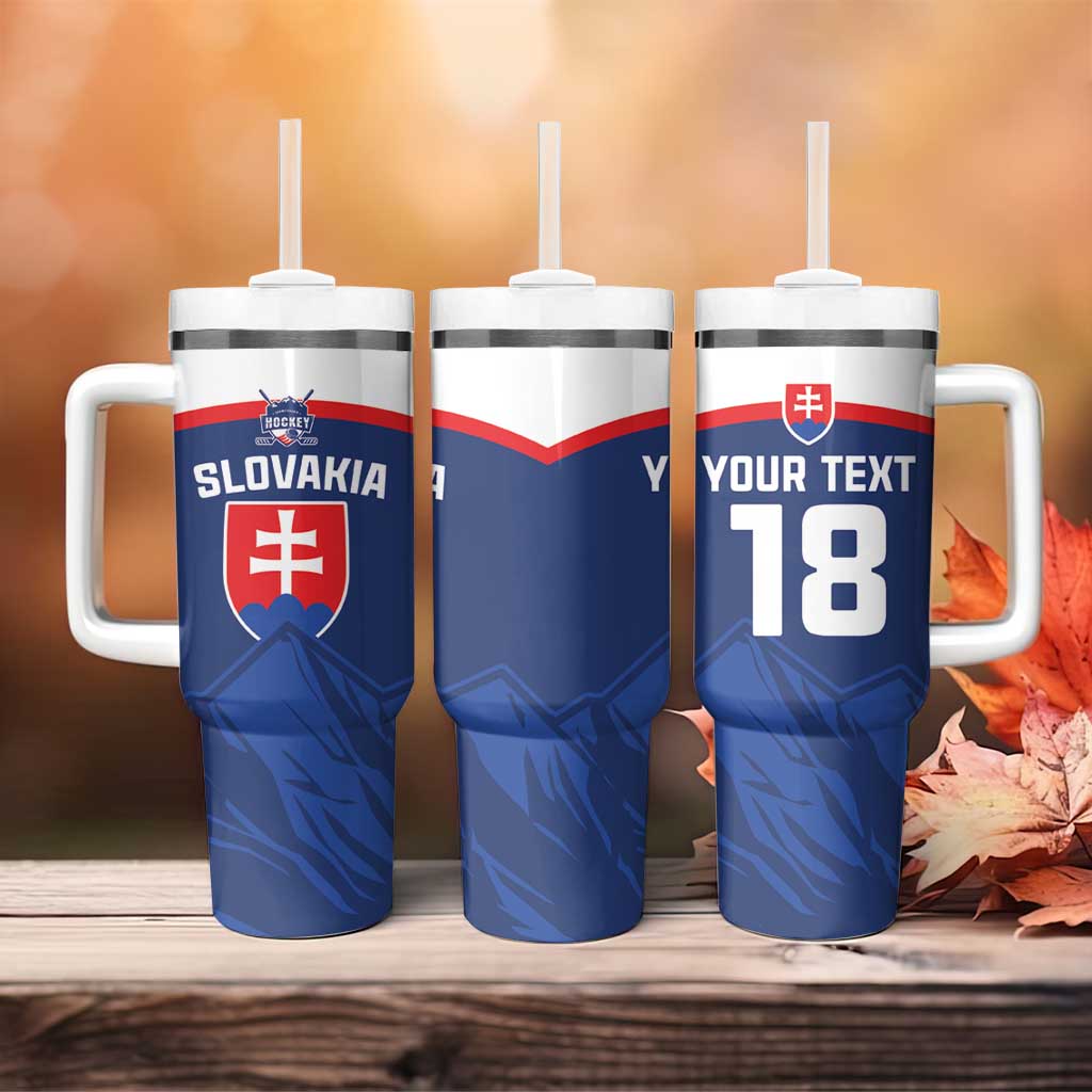 Slovakia Hockey Custom Tumbler With Handle Tatra Mountain Pride 2026