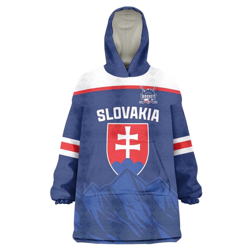 Slovakia Hockey Custom Wearable Blanket Hoodie Tatra Mountain Pride 2026