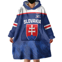 Slovakia Hockey Custom Wearable Blanket Hoodie Tatra Mountain Pride 2026