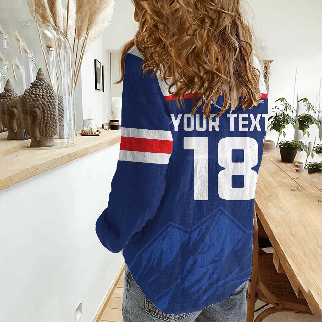Slovakia Hockey Custom Women Casual Shirt Tatra Mountain Pride 2026