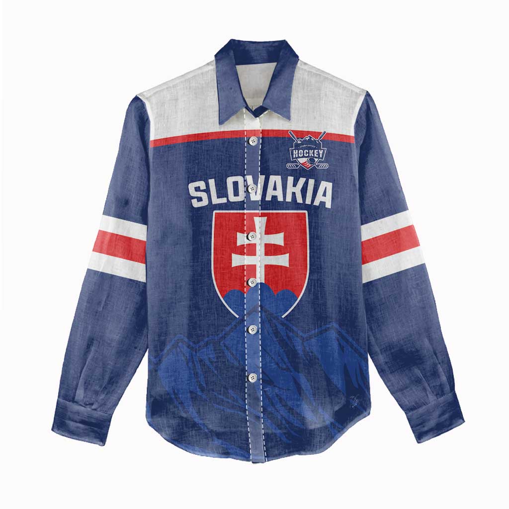 Slovakia Hockey Custom Women Casual Shirt Tatra Mountain Pride 2026