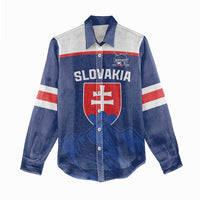 Slovakia Hockey Custom Women Casual Shirt Tatra Mountain Pride 2026