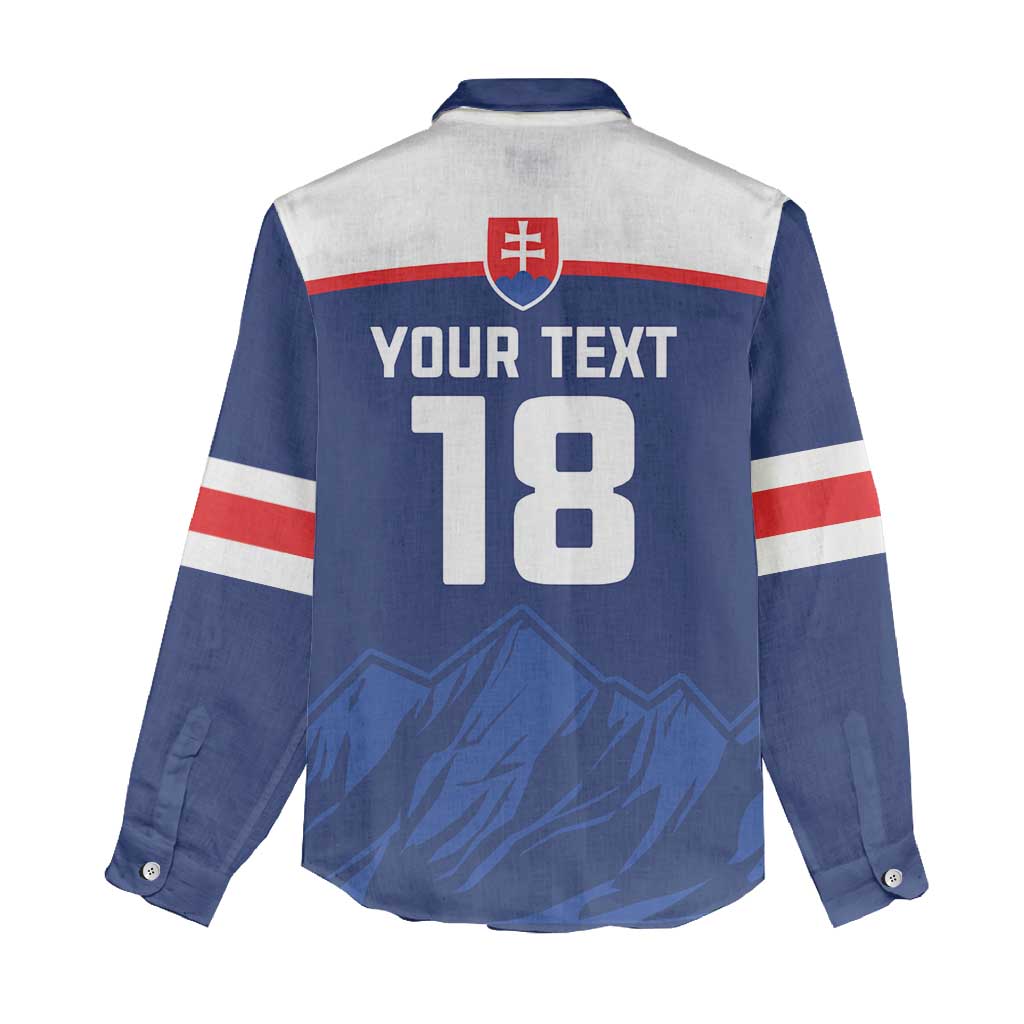 Slovakia Hockey Custom Women Casual Shirt Tatra Mountain Pride 2026